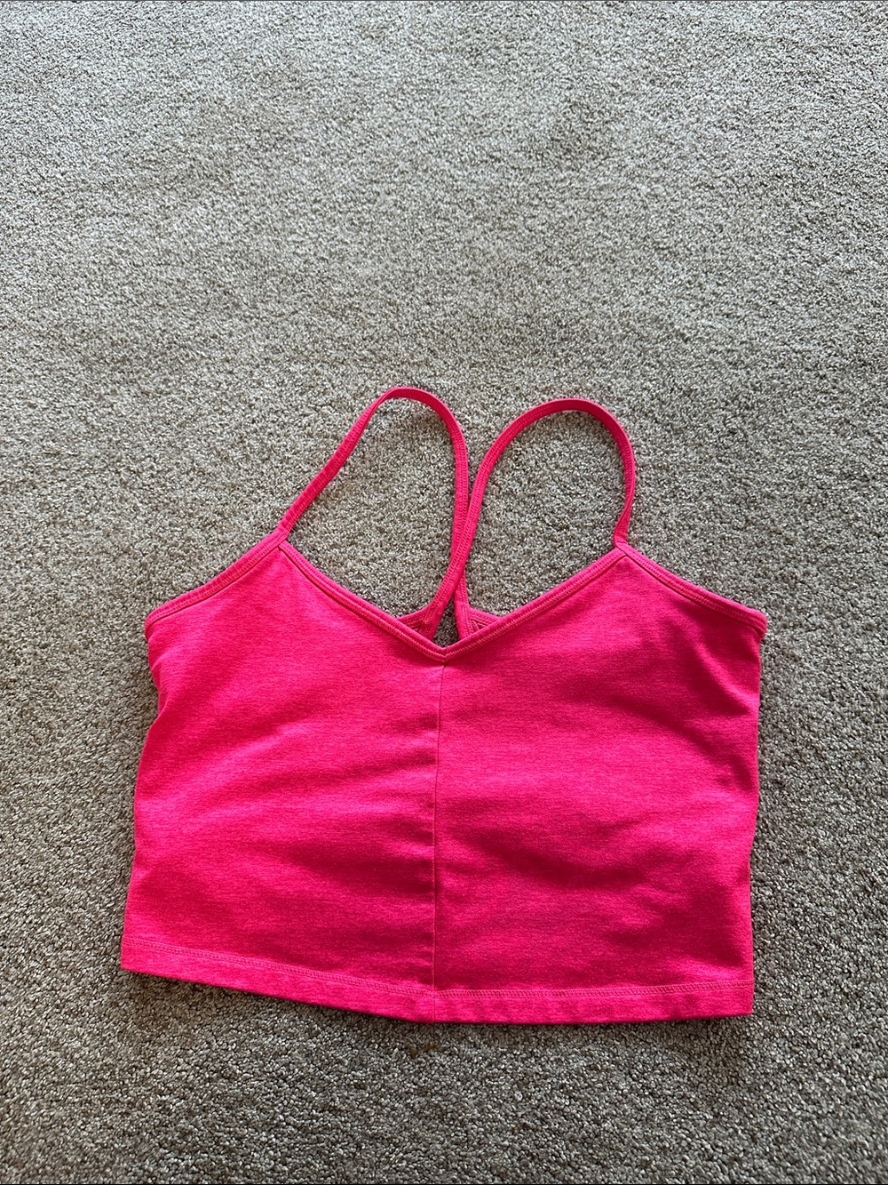 Pink all in motion Women's Cropped Cami Tank Top size M